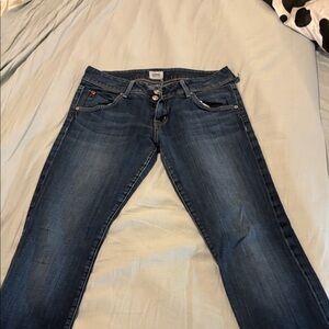 Hudson Jeans Dark Blue Straight Leg Denim